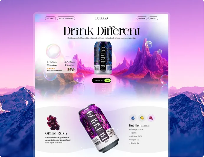 Bubblo Website Design